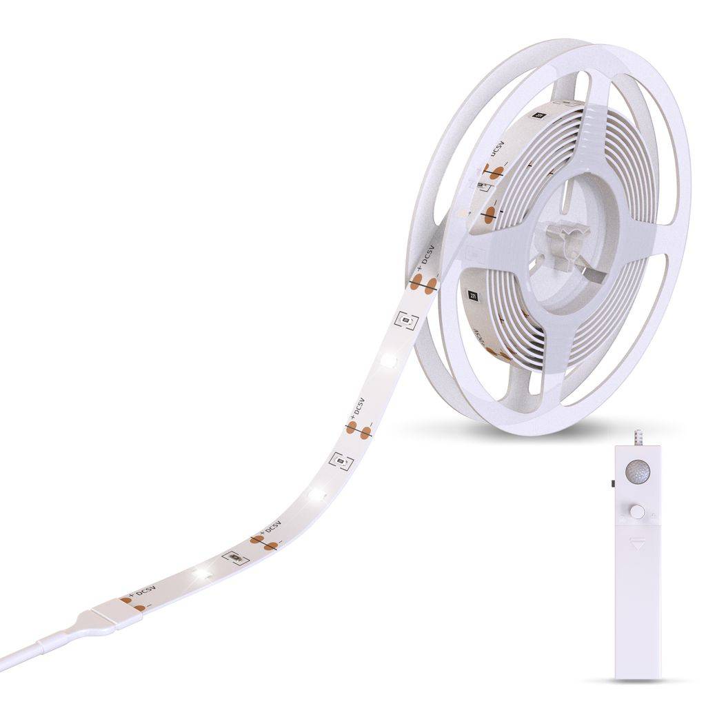 LED Band Bewegungsmelder Schrankleuchte Lichtleiste Leuchtband Stripe Streifen