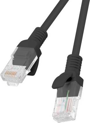 Lanberg PCU5-10CC-0025-BK Netzwerkkabel 0,25 m Cat5e U/UTP (UTP) Schwarz (PCU5-10CC-0025-BK)