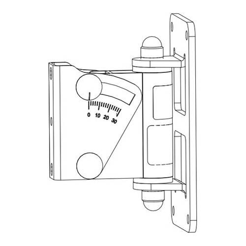 NEXO VNI-WM01 - Wandhalterung passend für Lautsprecher (Belastung max. 15,0 kg | 0 - 30°) - in schwarz