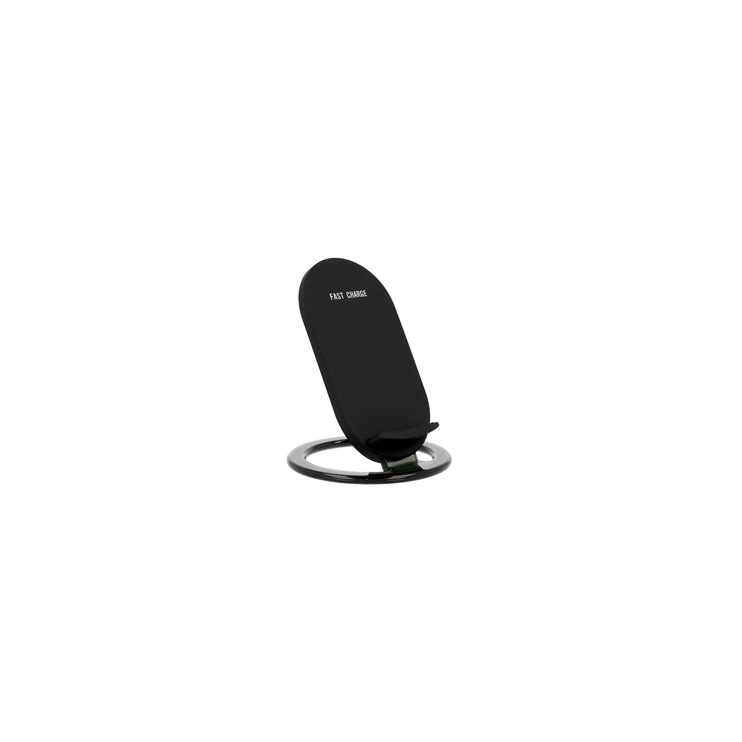 Induktives Ladegerät Schwarz Wireless Charger Wireless mit Stand USB Charger Anschluss
