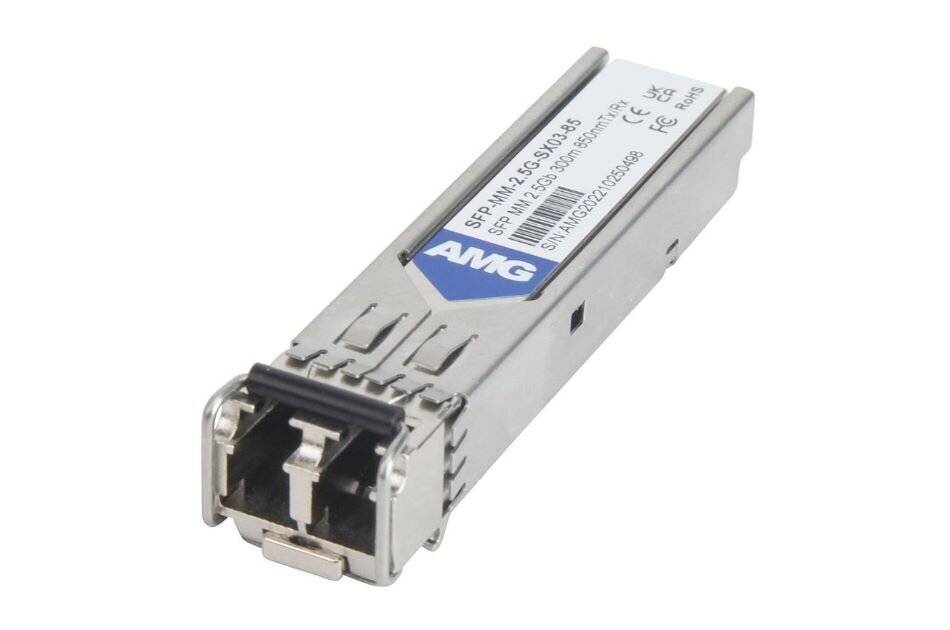 SFP-MM-2.5G-SX03-85, SFP, 2.5Gb/s, Doppelfaser, Multimode, 300m Reichweite Tx/Rx: 850nm, LC, DDM