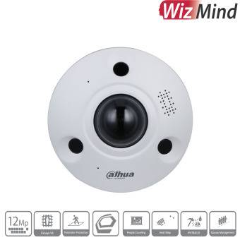 Dahua - IPC-EBW81242-AS-S2 - IP - Fisheye, - 12MP/WizMind - 1,85 mm fix Objektiv - H.265/H.264/MJPEG Codec - Eingebaute
