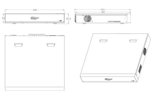 Dahua - XVR5416L-4KL-I3 - XVR - 16 Kanal - SMD, - 16 Kanal/WizSense/4K-N,5MP - H.265+/H.265/H.264+/H.264/AI Codec - HDC