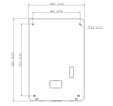 Dahua - VTM09R - Aufputz Regendach VTO2211, - Aufputz Regendach für VTO2211 - Material: Aluminium - Abmessung (HxBxT):