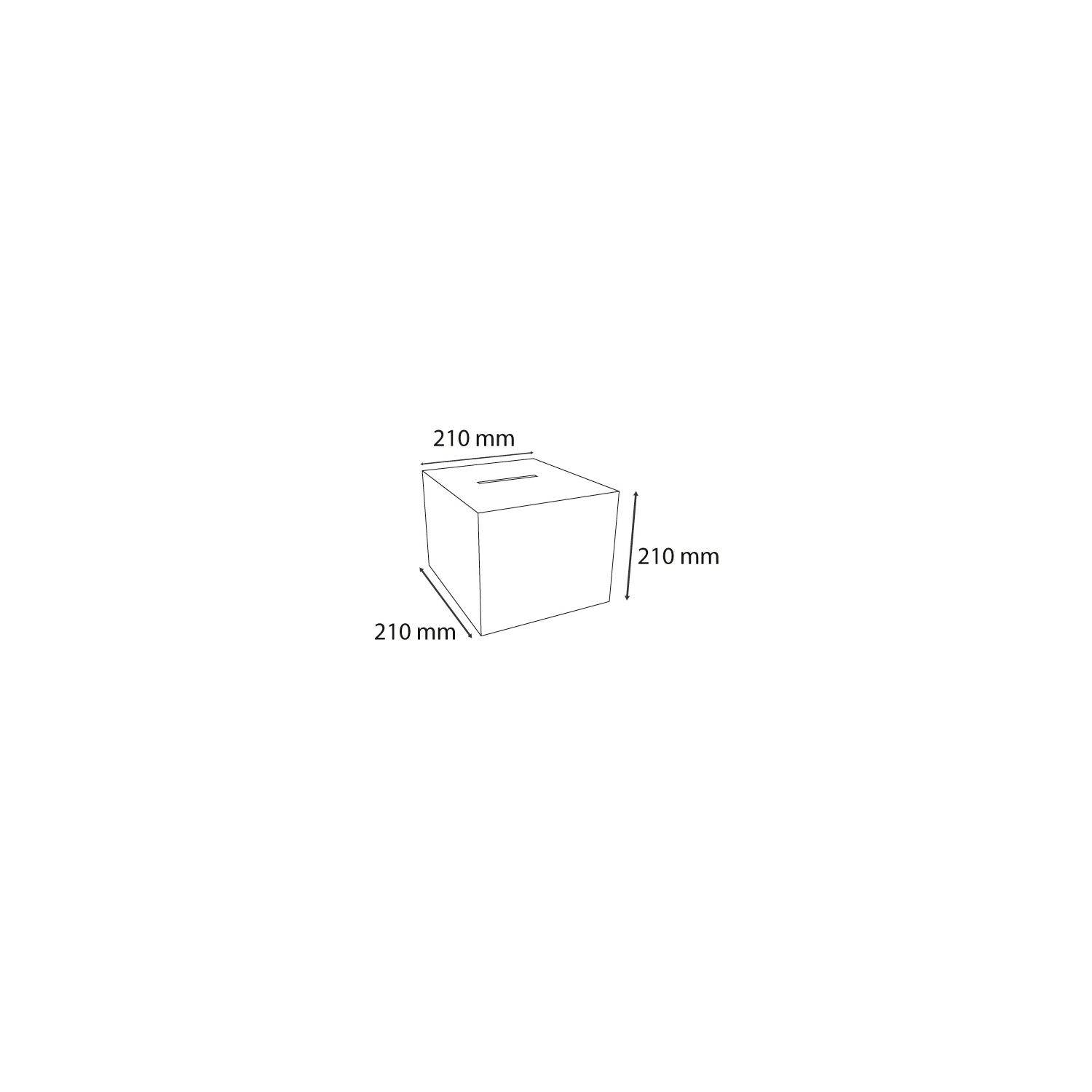 Exacompta Urne 21cm, mit abnehmbarem Deckel - Kristall - 89058D