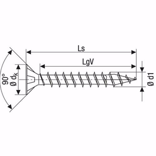SPAX Universalschraube 5 x 70 mm 200 Stück T-STAR T20 4CUT WIROX 1191010500705