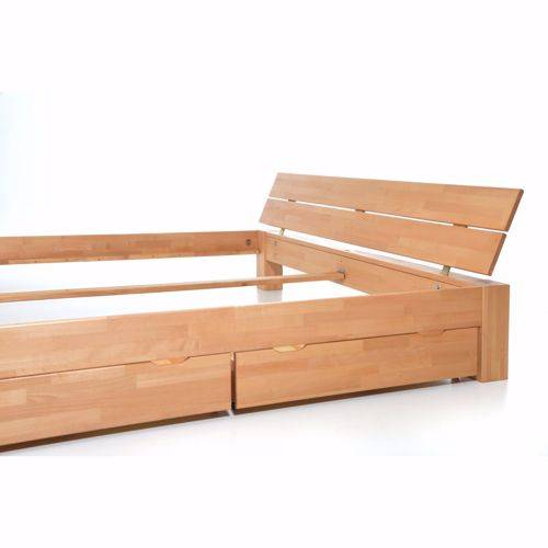 Doppelbett Kalifornien Kiefer massiv Schubladen Balkenbett Handarbeit 200x200