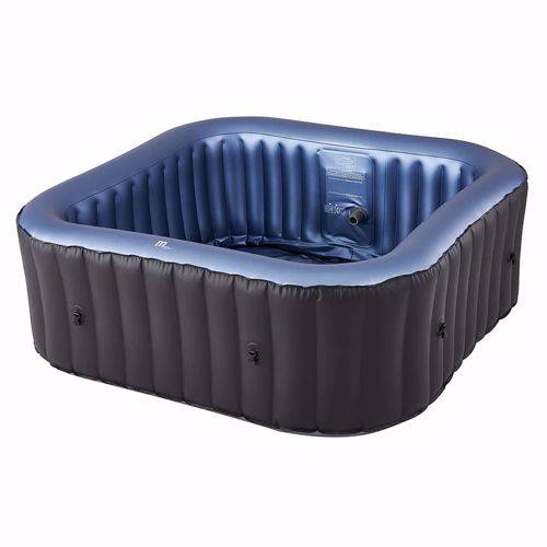 Whirlpool 4 Personen Outdoor Pool 158x158 cm selbstaufblasend Bediencontroller Relaxbad