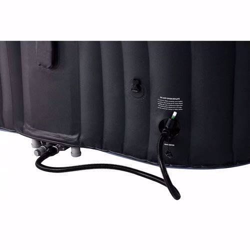 Whirlpool 4 Personen Outdoor Pool 158x158 cm selbstaufblasend Bediencontroller Relaxbad