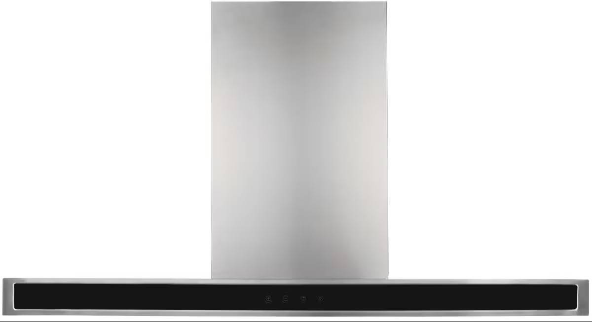 PKM Kaminabzugshaube 8090G Z - 90cm, Touch-Control, Edelstahl, Glasfront schwarz