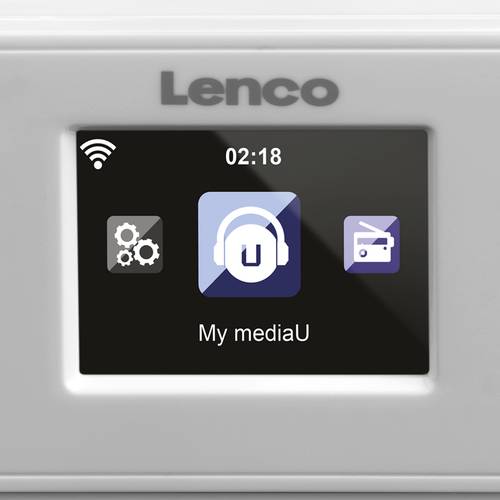 Lenco KCR-2014 - Internet mit FM Küchenradio Weiß 