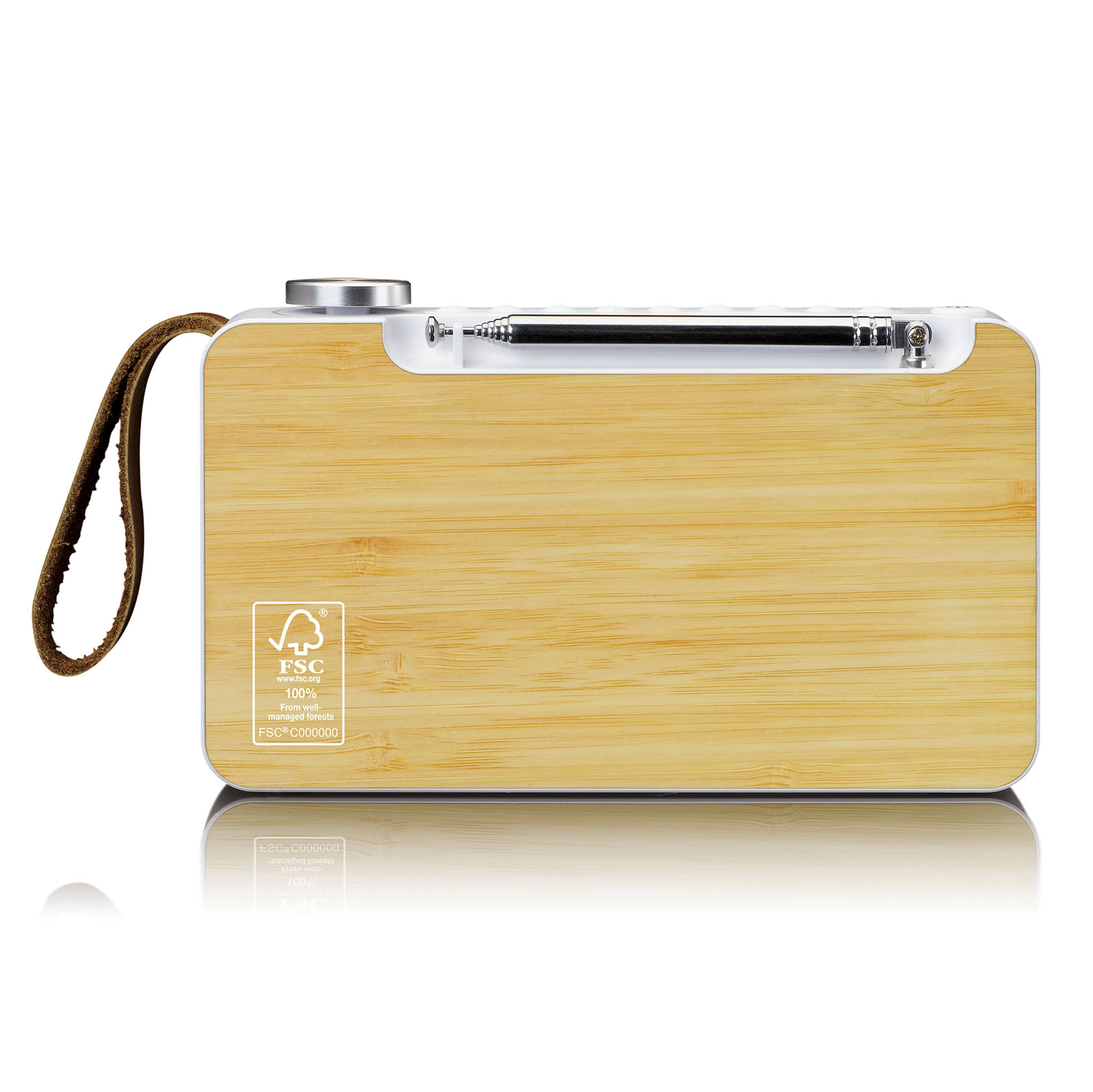 Lenco PDR-040BAMBOOWH: Ihr perfekter musikalischer Begleiter Das Lenco PDR-040BAMBOOWH ist mehr als nur ein Radio. Mit diesem tragbaren DAB+-Radio