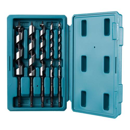 MAKITA D-75677 - Schlangenbohrer-Set (5-teilig | inkl. Box)