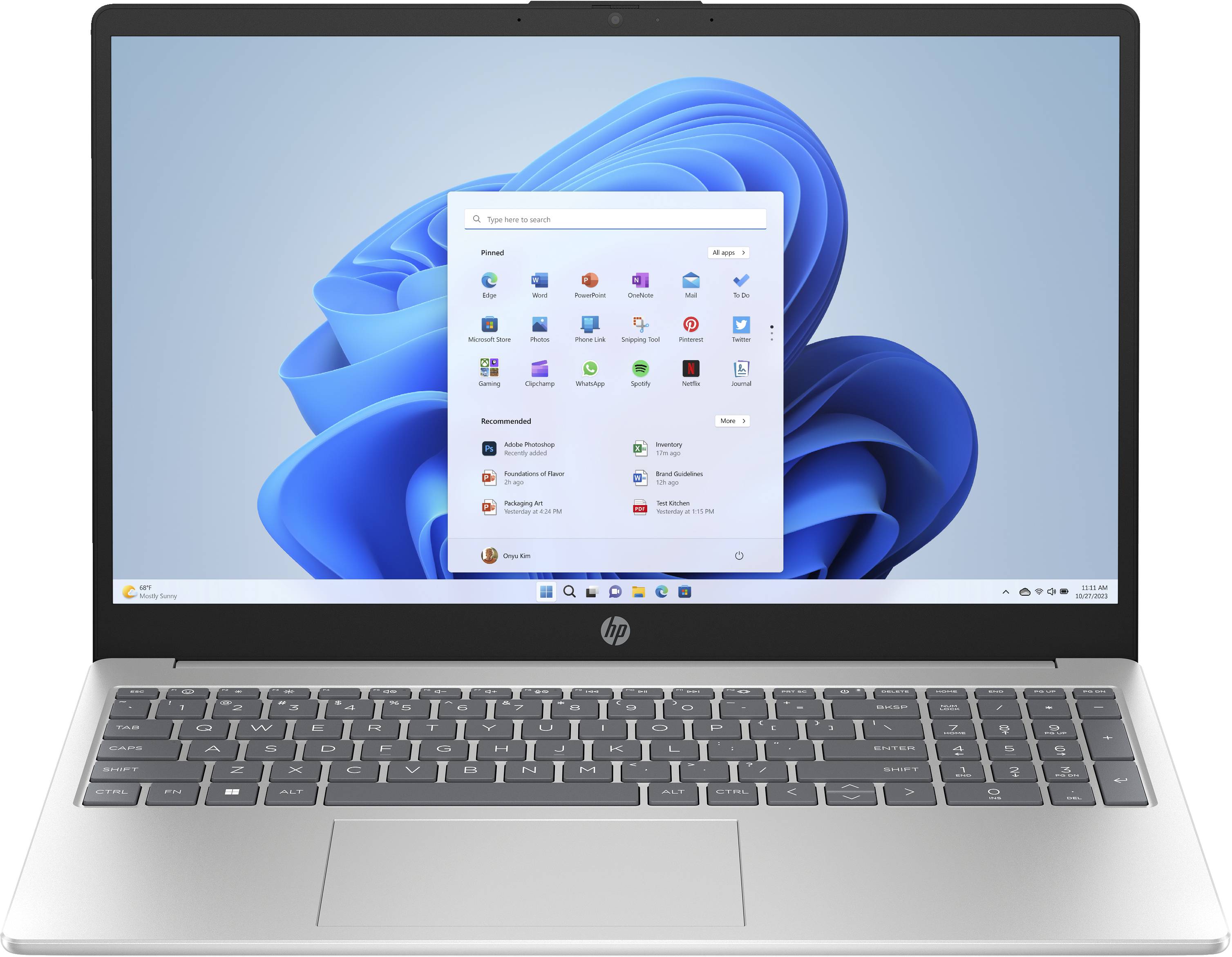 HP Laptop 15-fc0476ng - AMD Ryzen 7 7730U / 2 GHz - Win 11 Home - Radeon Graphics - 16 GB RAM - 512 GB SSD NVMe - 39.6 c