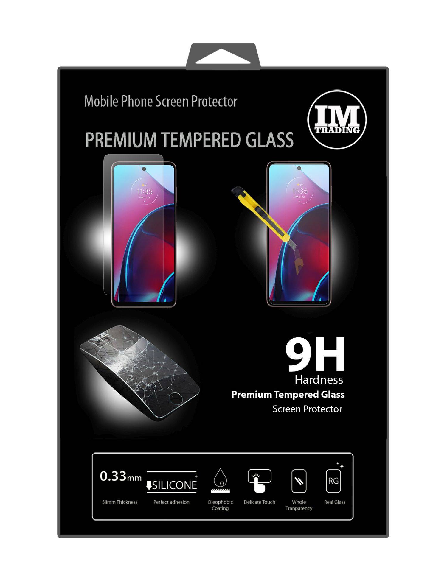 2er Pack Schutzglas 9H kompatibel mit Motorola Moto G13 / G23 Displayschutzfolie Passgenau Glas
