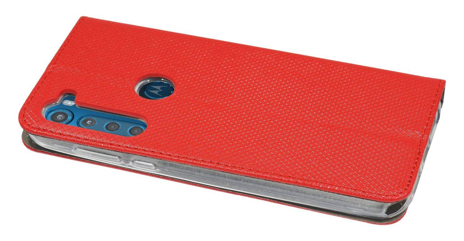 Intelligente magnetische Smar Magnet Hülle kompatibel mit Motorola Moto G13 / G23 Rot