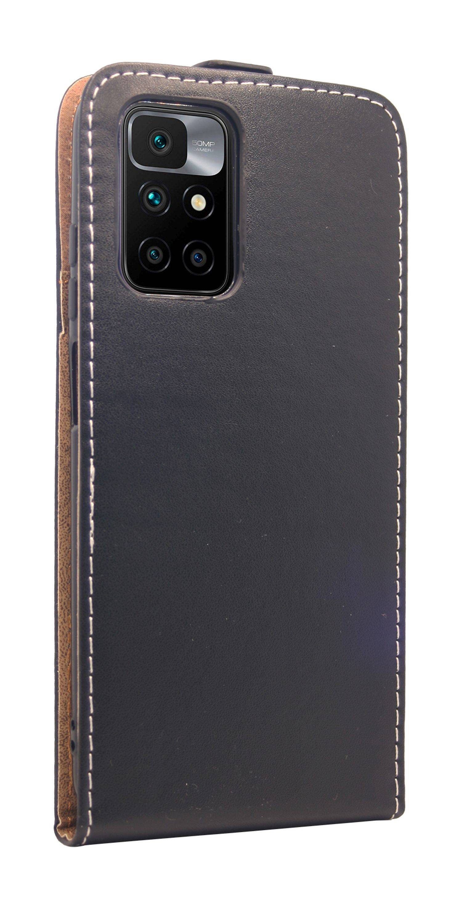 Flip Case kompatibel mit XIAOMI REDMI 11A Handy Tasche vertikal aufklappbar Schutzhülle Klapp Hülle Schwarz
