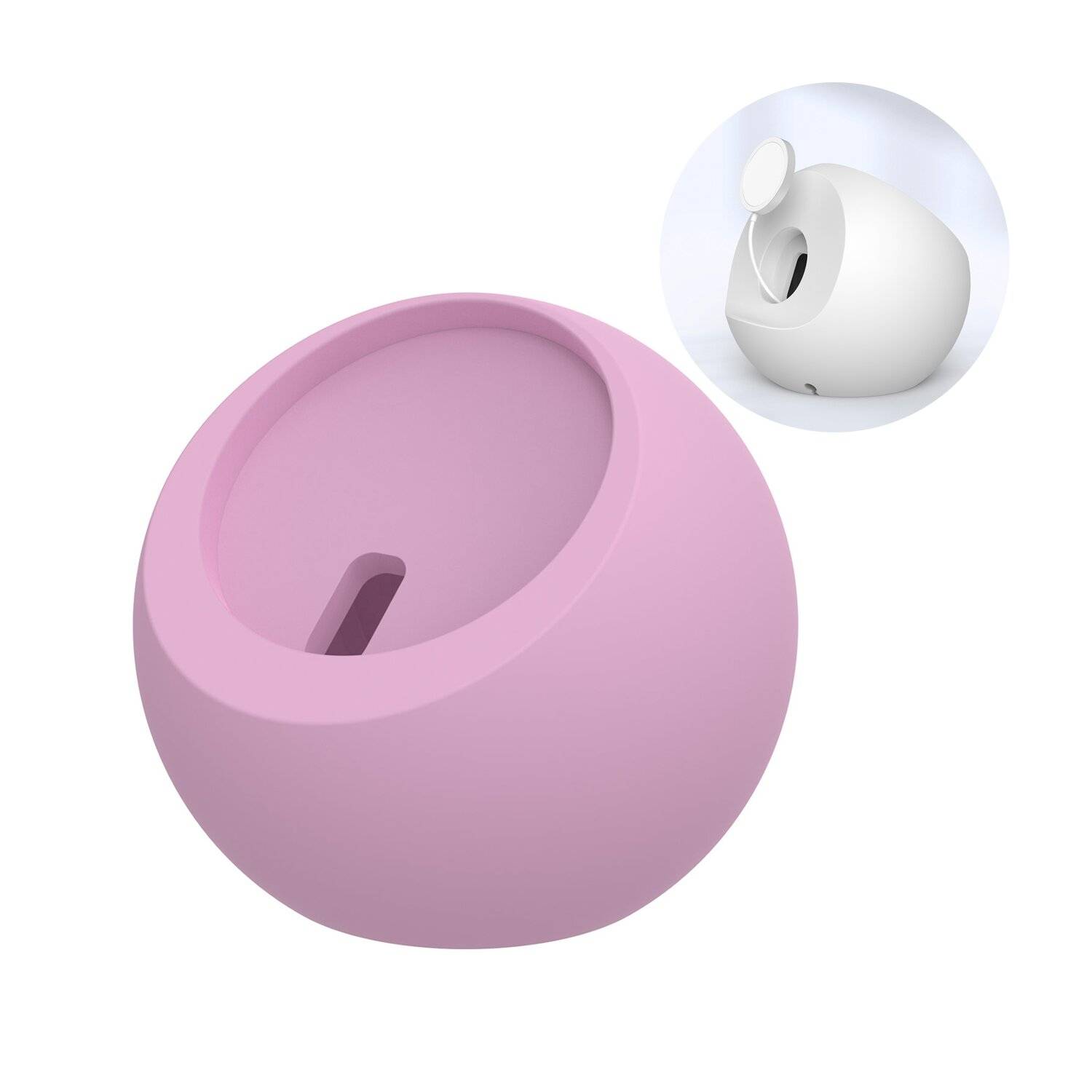 MagSafe Induktiver Ladeständer für iPhone und Apple Watch Ladeständer Choetech Handyhalter Ständer Rosa