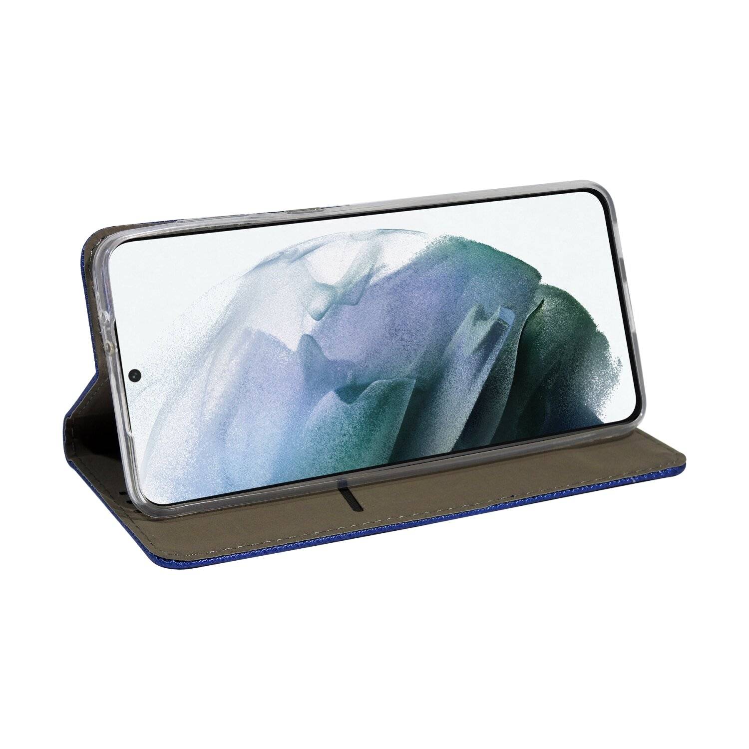 Buch Tasche "Smart" für SAMSUNG GALAXY S23 PLUS Handy Hülle Etui Brieftasche mit Standfunktion, Kartenfach Blau