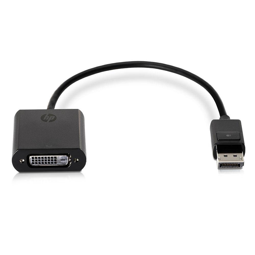 HP DisplayPort auf DVI (Refurbished) Adapter schwarz ca. 19 cm, P/N: FH973AA