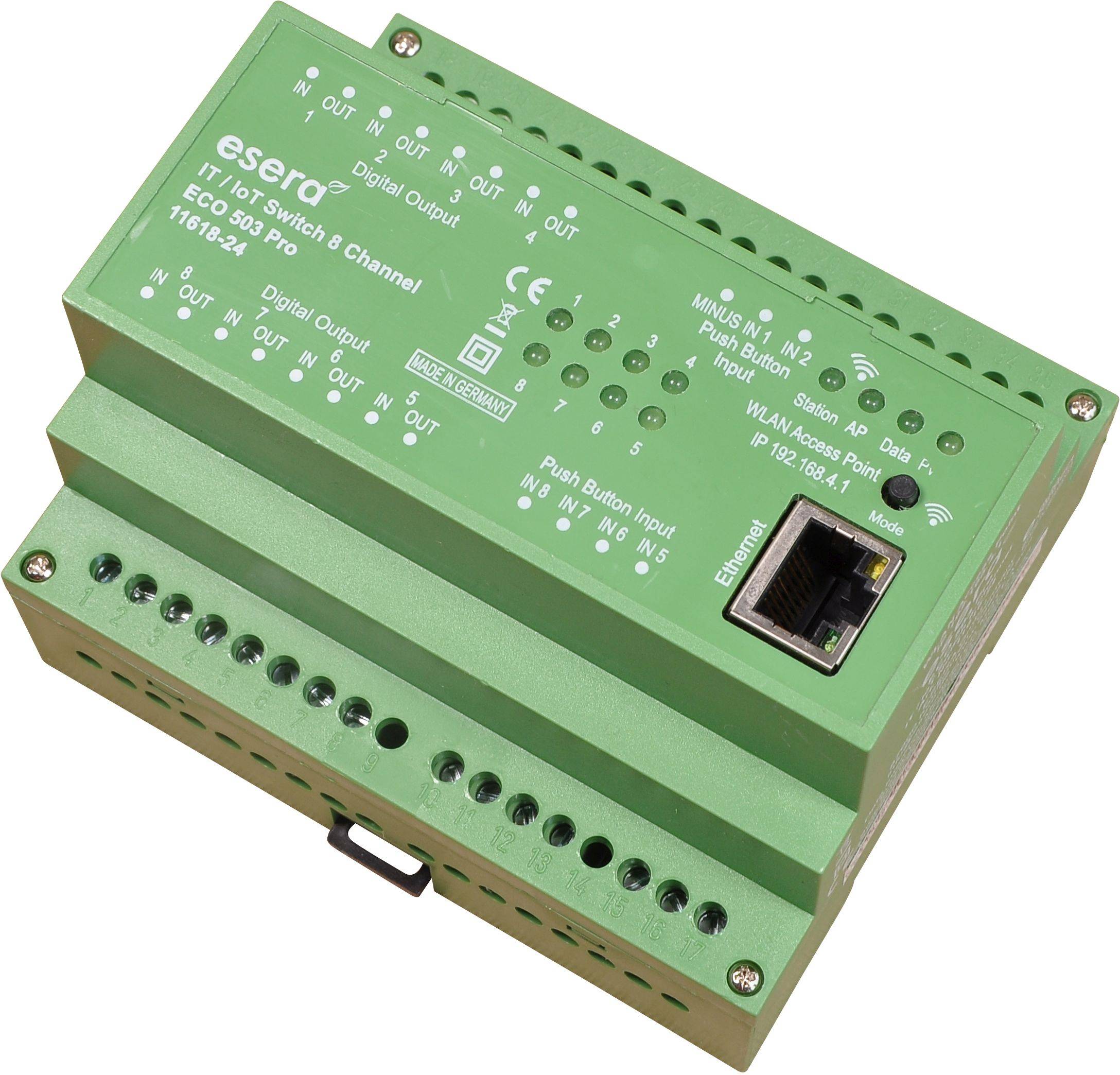 ECO 503 Pro Zentraleinheit, Industrial Ethernet/LAN-Schaltaktor