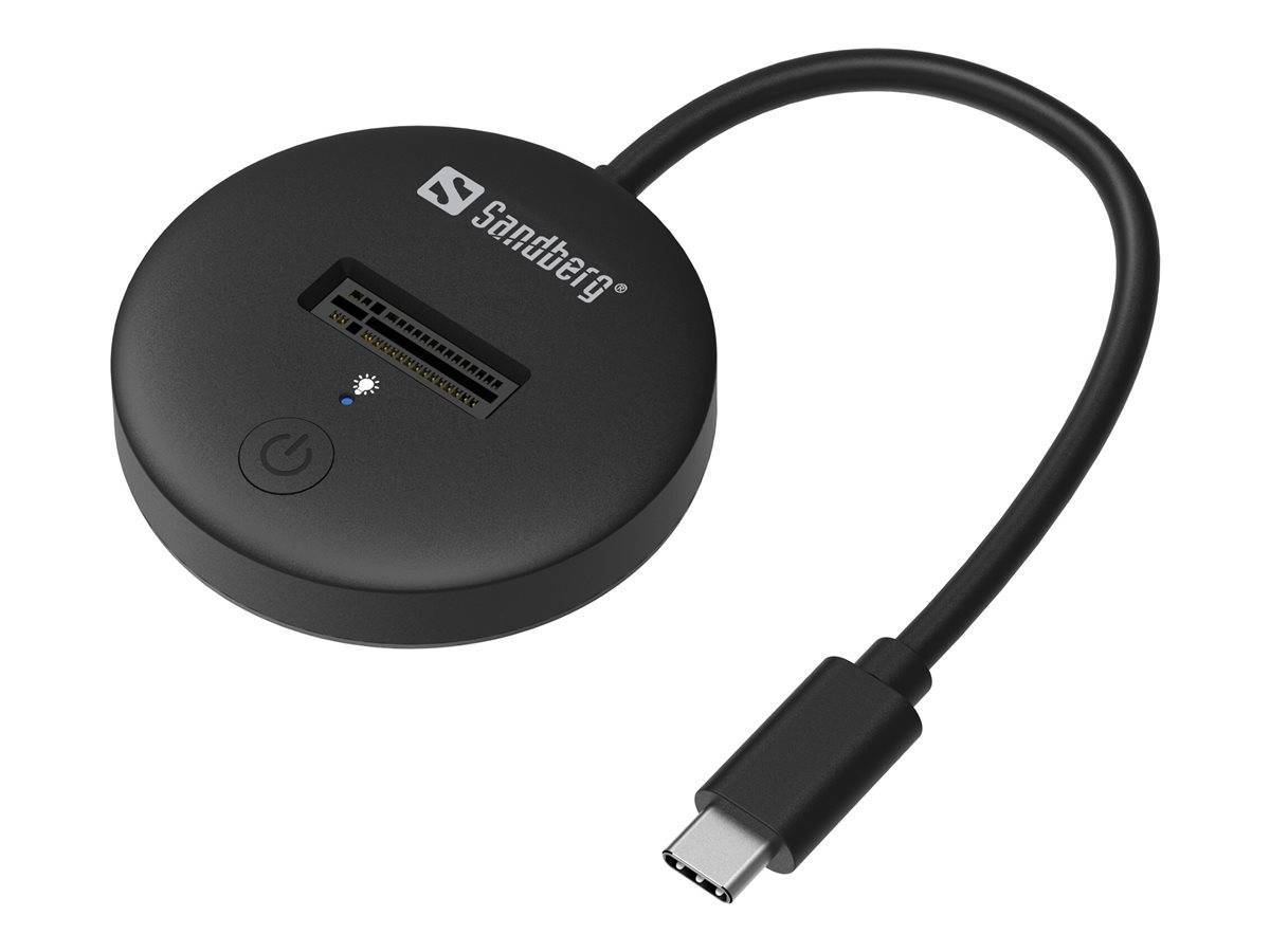 SANDBERG SSD-Dockingstation Schächte: 1 - M.2 - M.2 NVMe Card - USB-C 3.2 (Gen 2)
