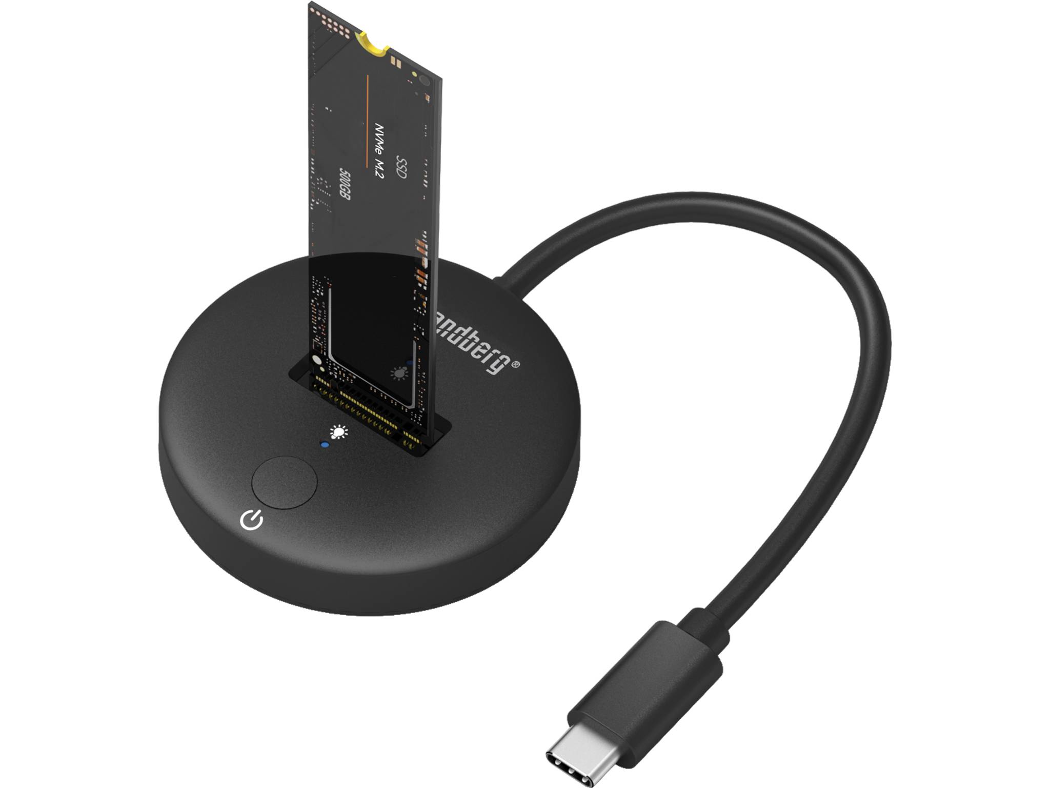SANDBERG SSD-Dockingstation Schächte: 1 - M.2 - M.2 NVMe Card - USB-C 3.2 (Gen 2)