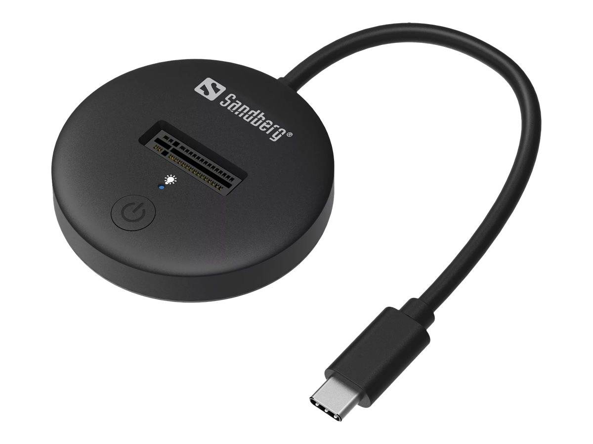SANDBERG SSD-Dockingstation Schächte: 1 - M.2 - M.2 NVMe Card - USB-C 3.2 (Gen 2)