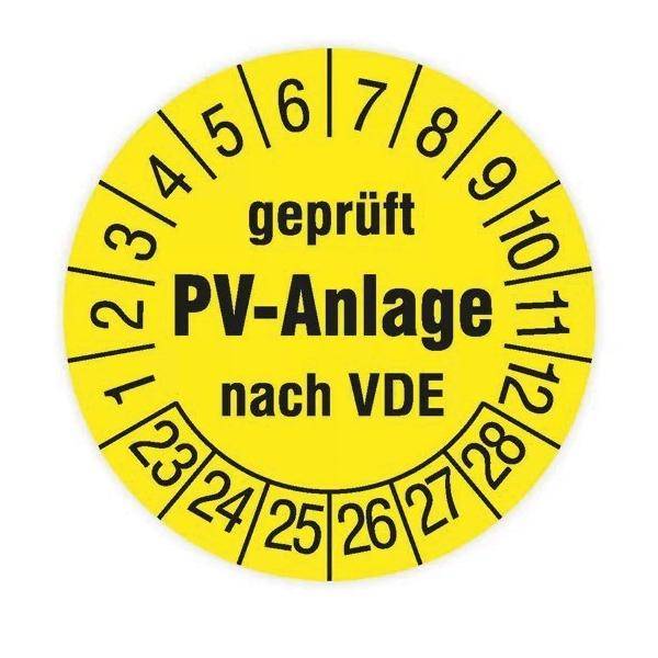 Cimco Werkzeuge Prüfplakette PV-Anlage 182701