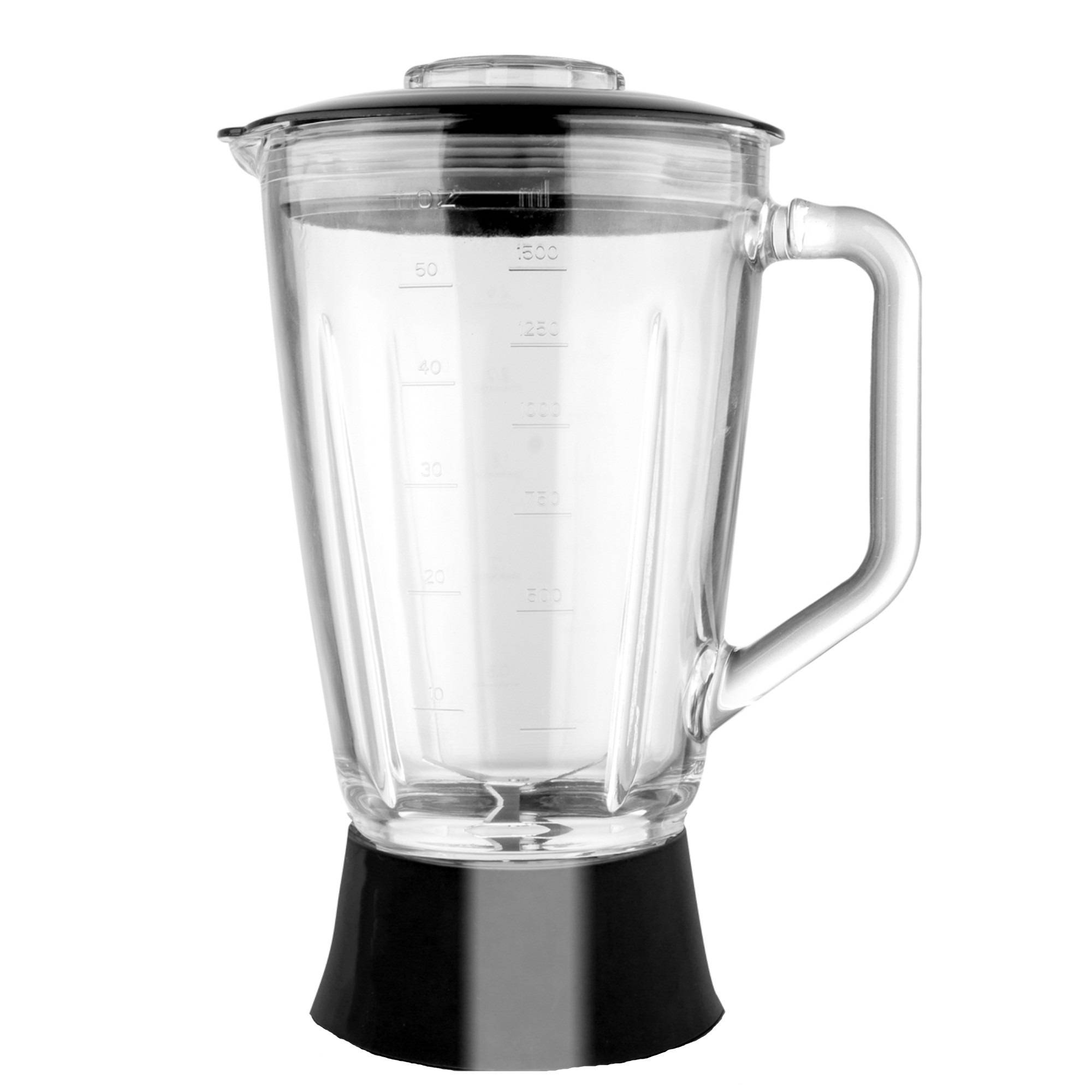 Ersatzglasbehälter Standmixer BG5 TurboTronic 1,5 L Glasbehälter Krug schwarz