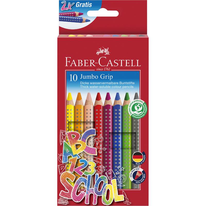 FABER-CASTELL Dreikant-Buntstifte Jumbo GRIP, Promoetui