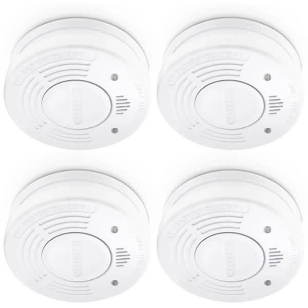 ALECTO SA-110 QUAD, Rauchmelder, 4er-Pack, weiß