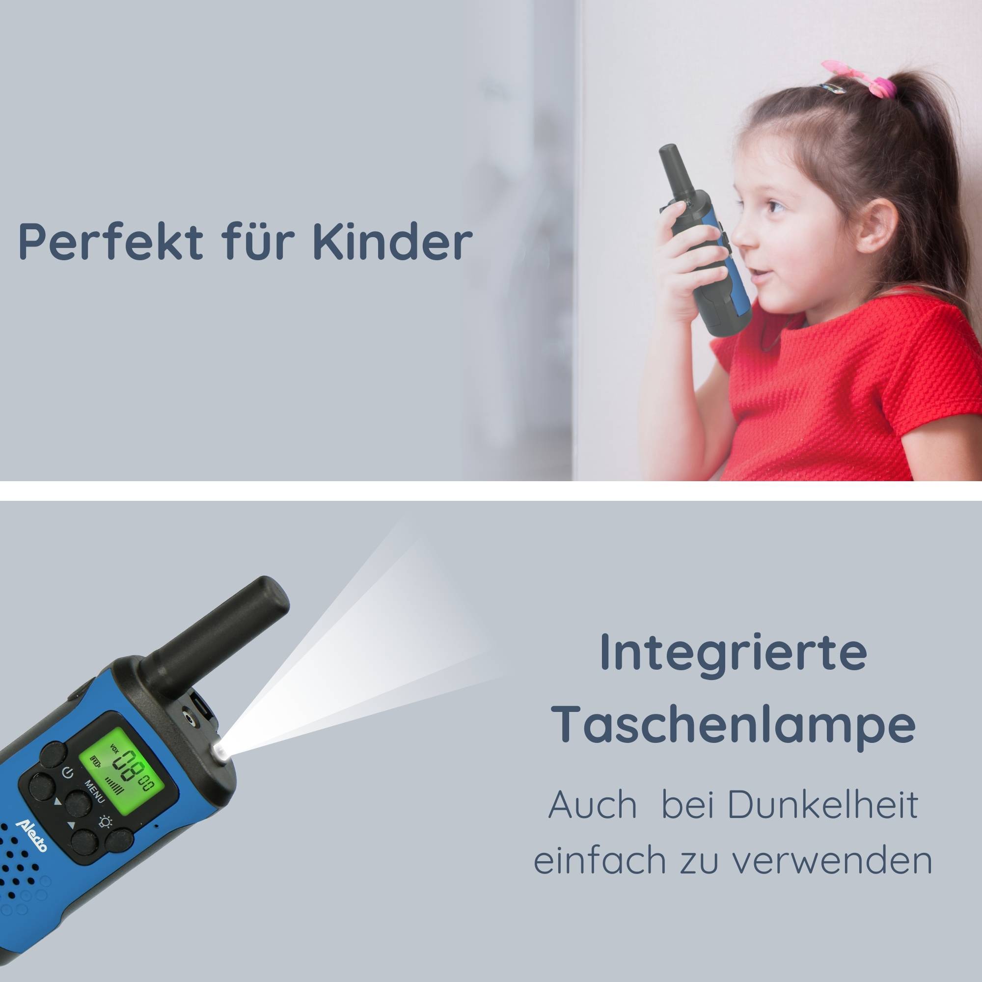 Alecto FR-115BW - Zwei Walkie-Talkies für echte Abenteurer Entdecken Sie das ultimative Kommunikationsmittel für Ihr nächstes Abenteuer! Das Alect