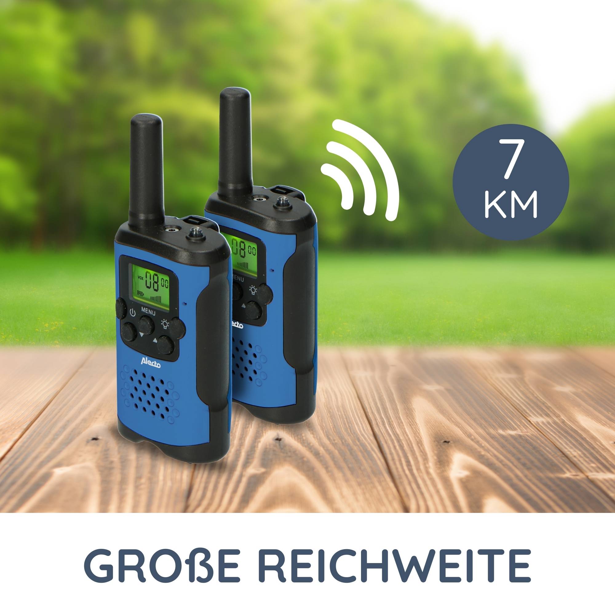 ALECTO FR-115BW Walkie-Talkie-Set, blau/schwarz
