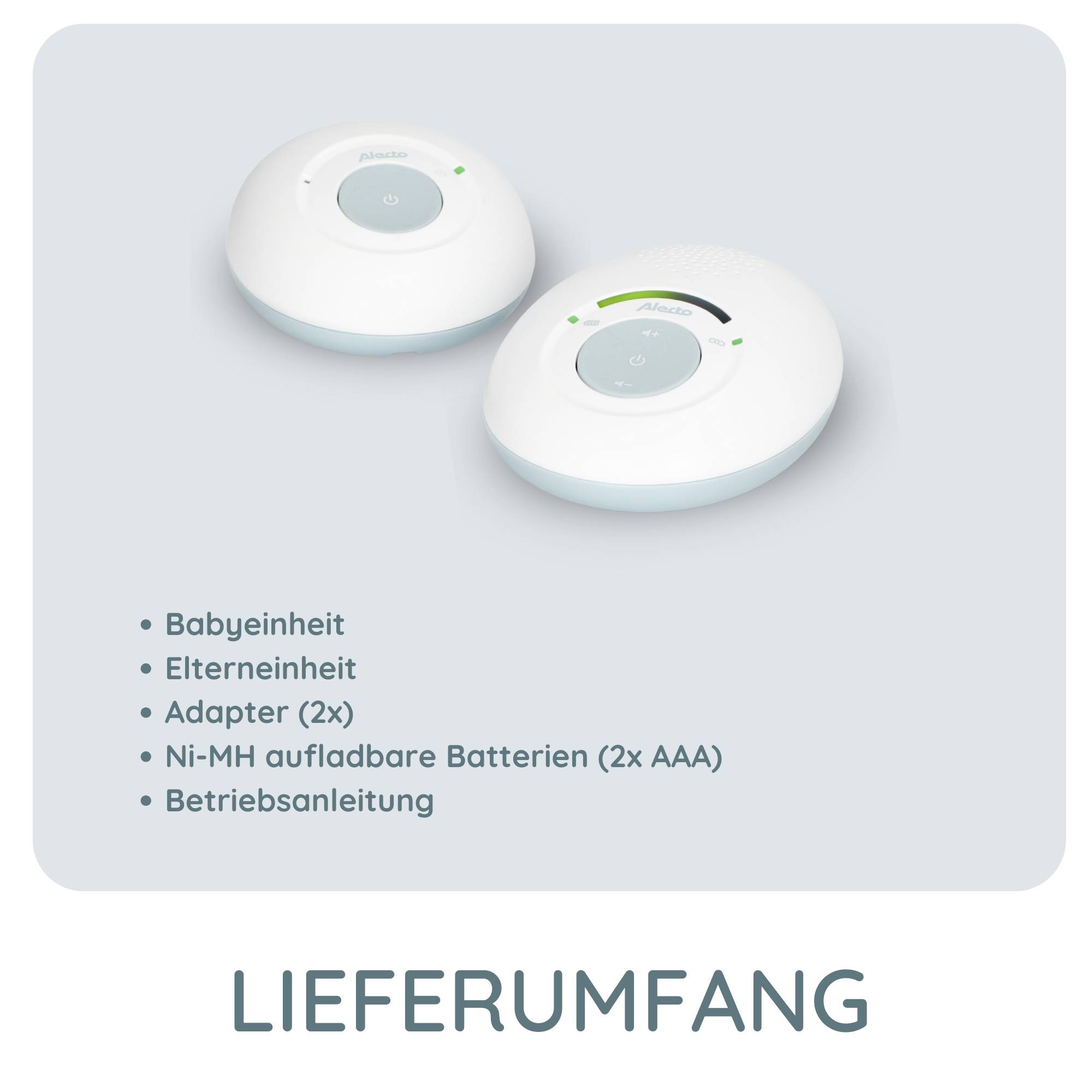 Alecto Baby DBX110 DECT Babyphone: Sicherheit und Klarheit für Ihr ZuhauseWenn Sie Energie sparen und minimale Strahlung wünschen, sind die Alecto