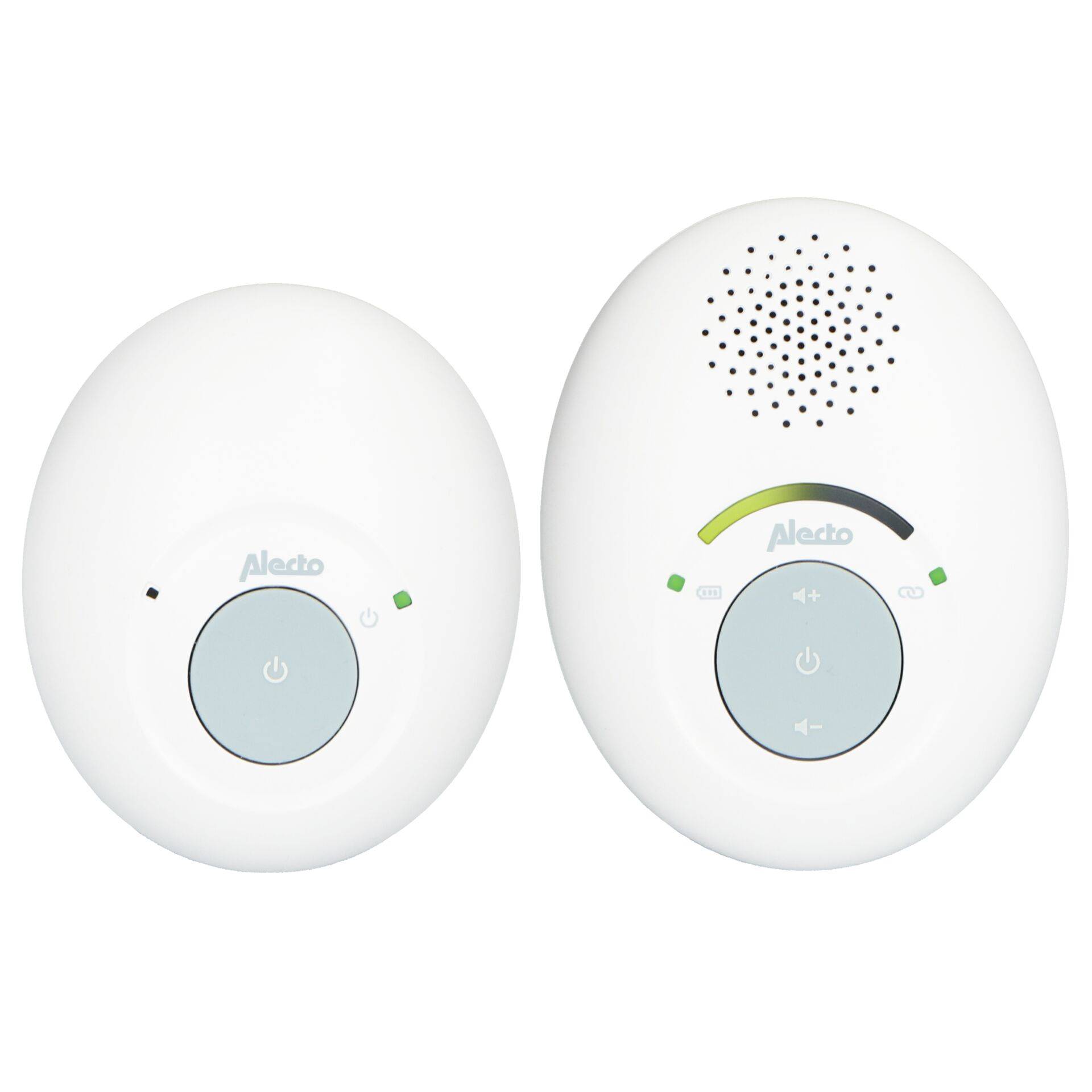 Alecto DECT Babyphone mit Full ECO-Modus, weiß/blau