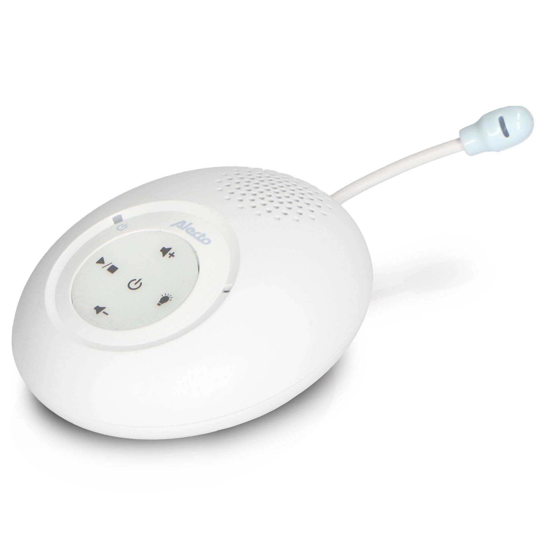 Alecto DECT Babyphone mit Full ECO-Modus und Display, weiß/bla