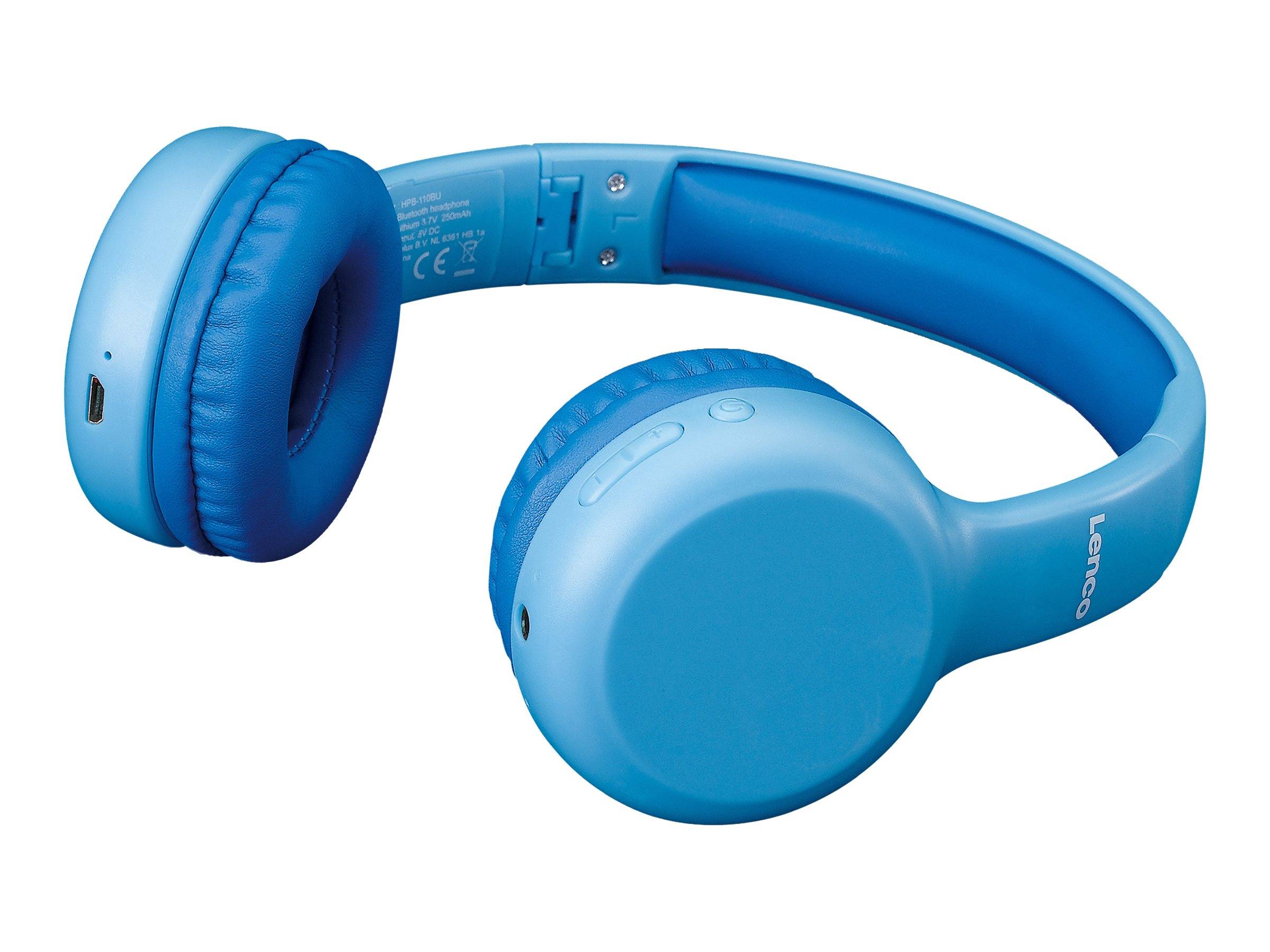 Lenco HPB-110BU - Kopfhörer mit Mikrofon - On-Ear