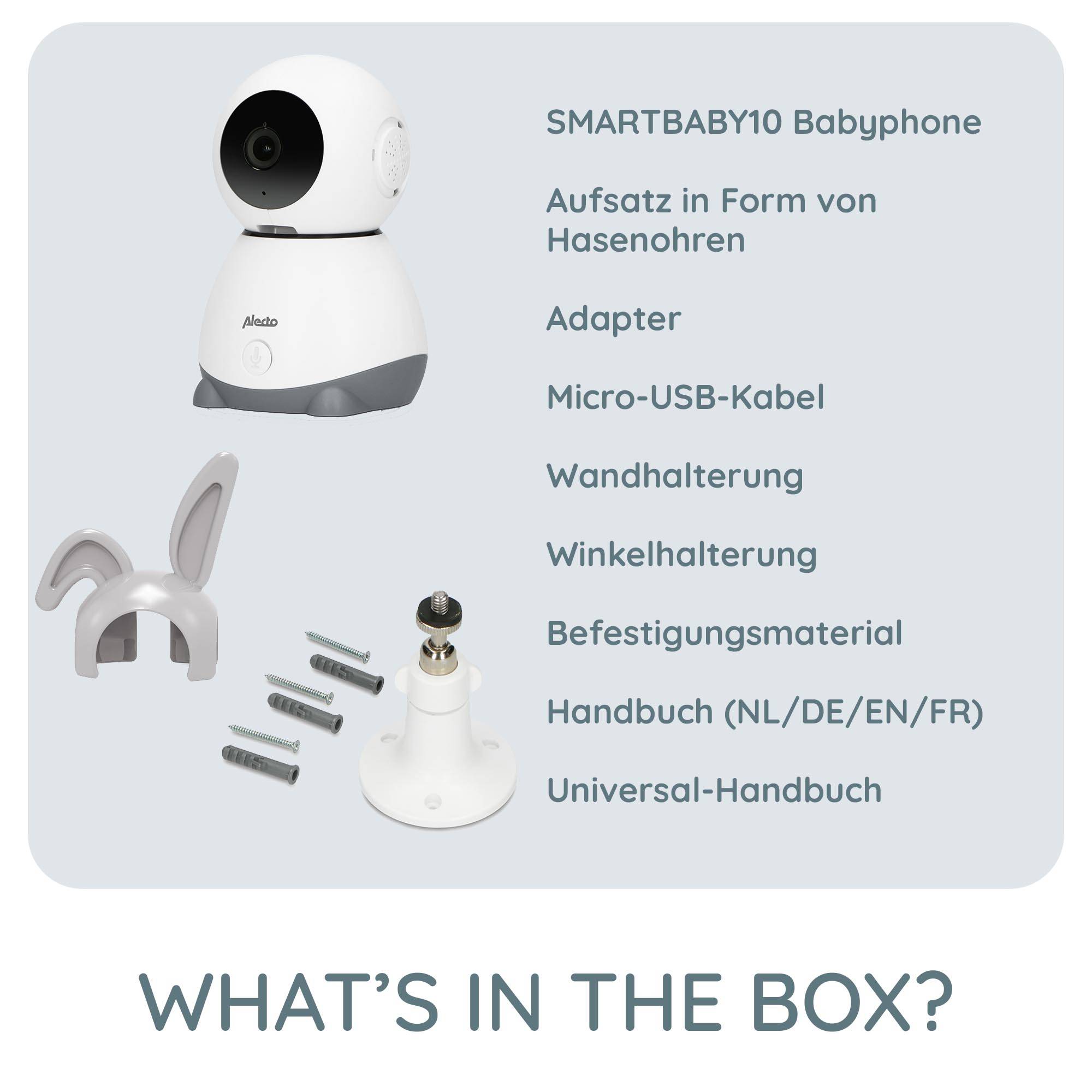 Verwandeln Sie Ihr Zuhause in einen sicheren Hafen mit dem Alecto SMARTBABY10 WLAN-BabyphoneGeben Sie Ihrem Baby die Freiheit, zu erkunden, während