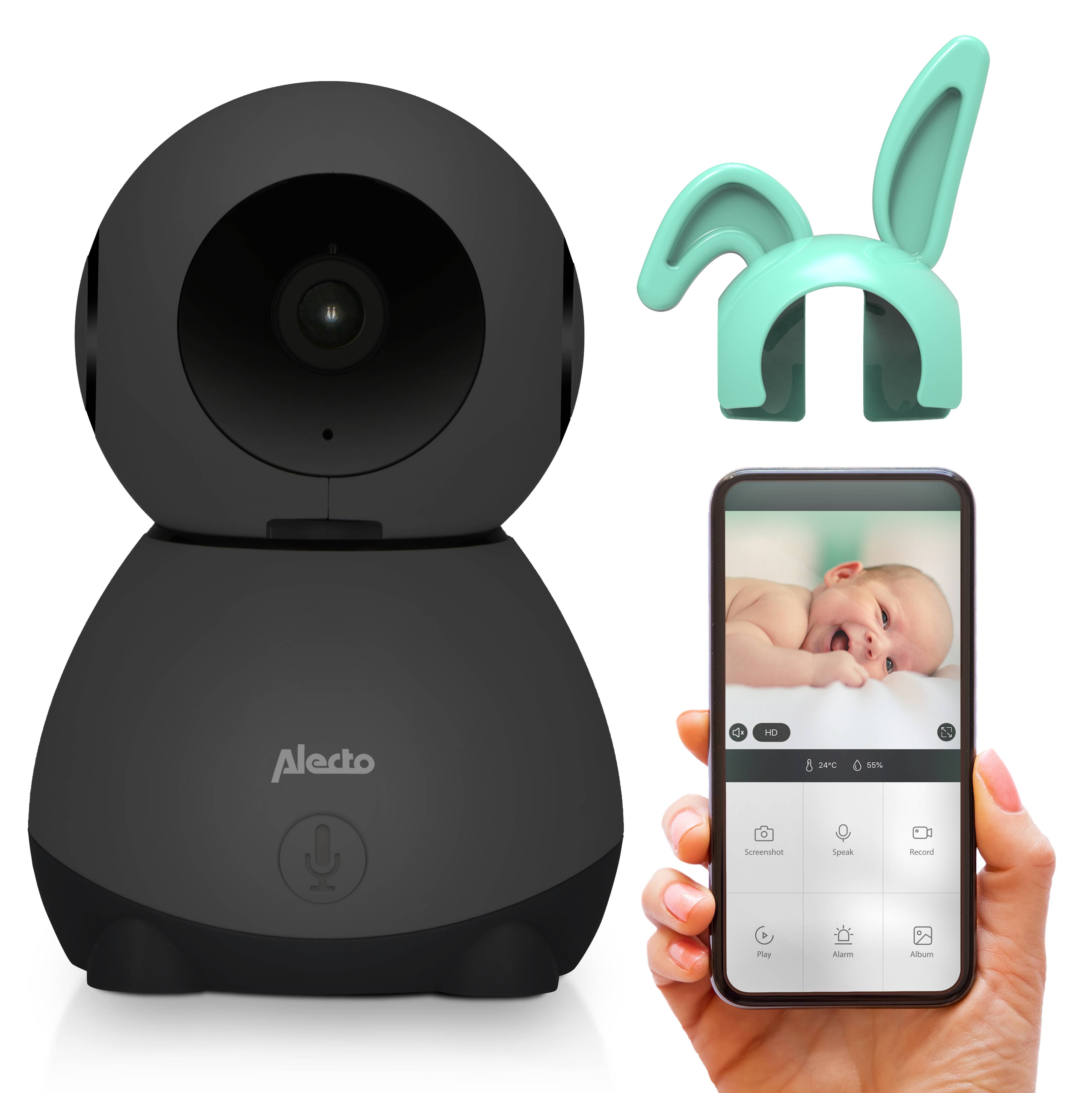 Verwandeln Sie Ihr Zuhause in einen sicheren Hafen mit dem Alecto SMARTBABY10BK WLAN-BabyphoneGeben Sie Ihrem Baby die Freiheit, zu erkunden