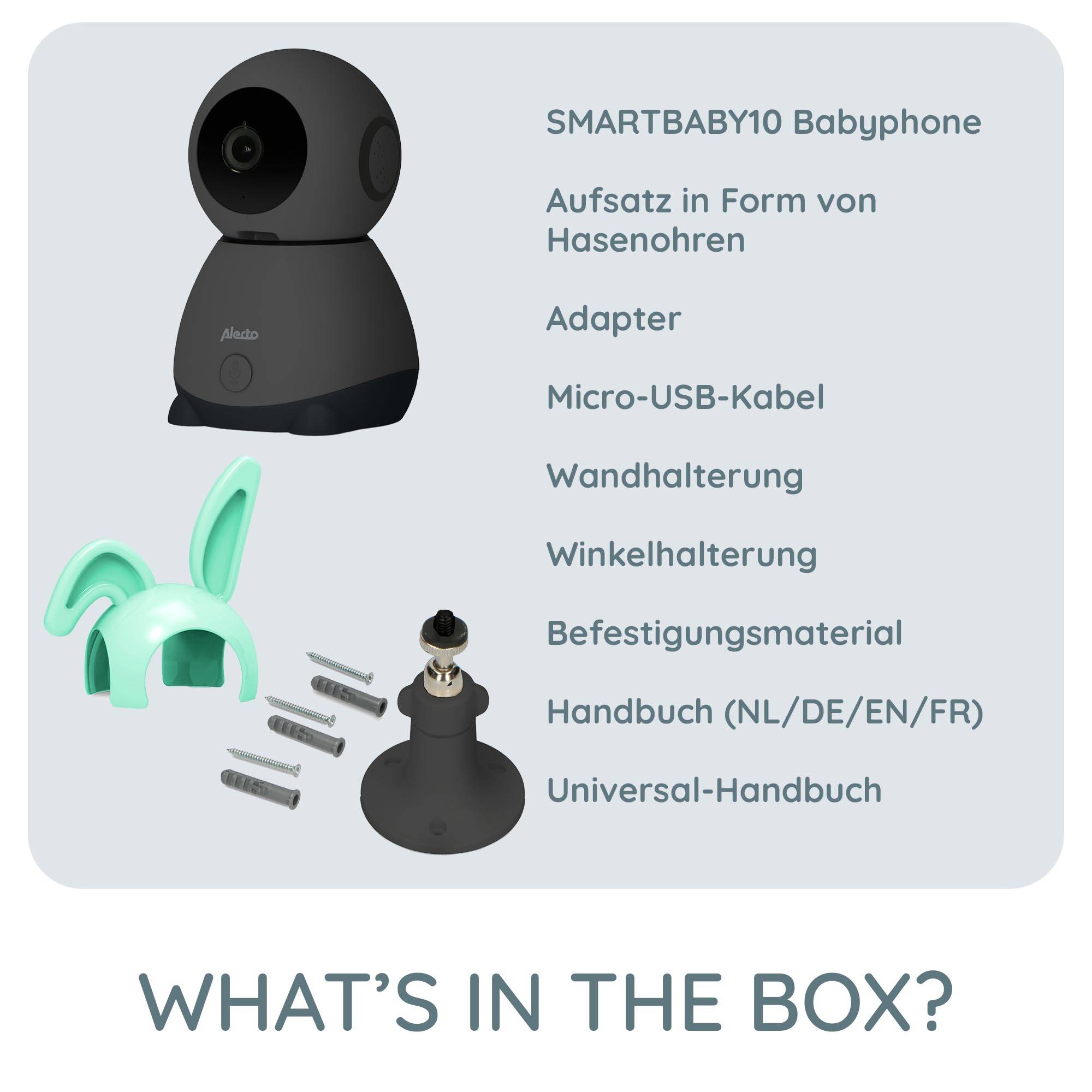 Verwandeln Sie Ihr Zuhause in einen sicheren Hafen mit dem Alecto SMARTBABY10BK WLAN-BabyphoneGeben Sie Ihrem Baby die Freiheit, zu erkunden
