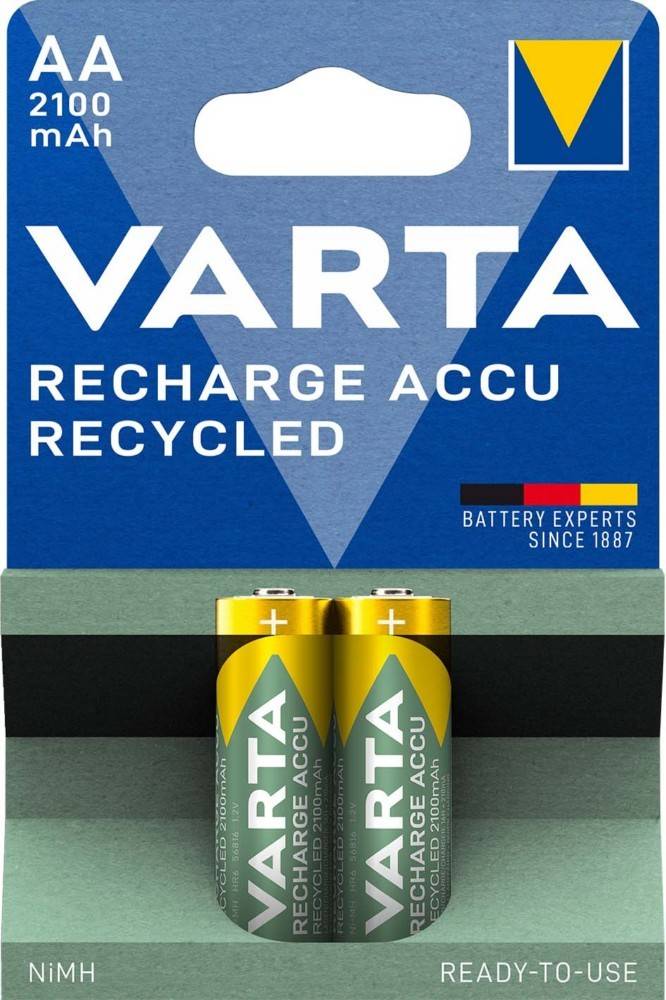 10 Stk. Varta Cons.Varta Recharge Accu Recycled AA 56816 Bli.2