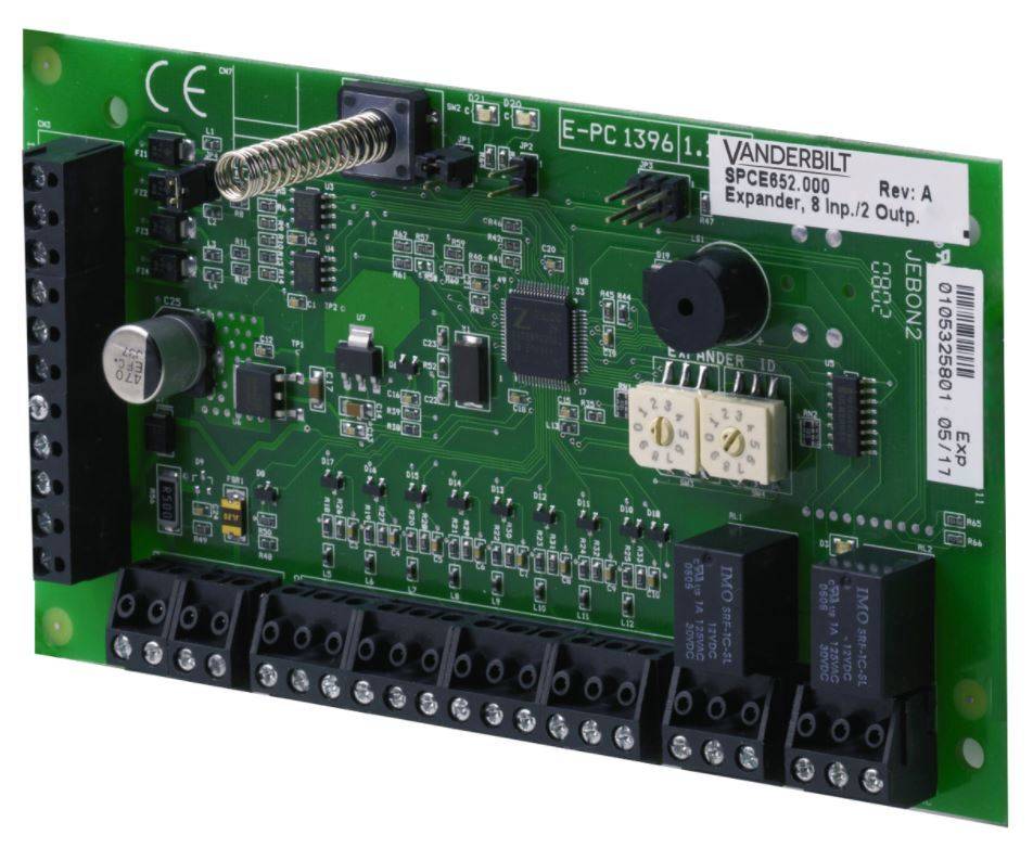 Vanderbilt Vanderbilt SPCE652.000, SPCE652.000 Expander board 8 In / 2 Out