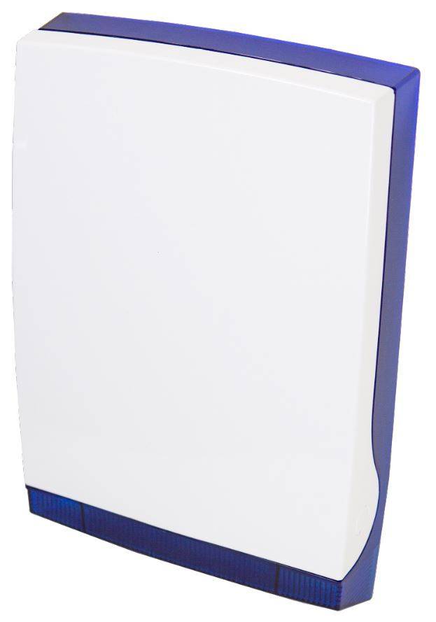 Vanderbilt Vanderbilt WSIR-EXT-B, Kabellose Außensirene, blaue Abdeckung, wetterfestes Gehäuse, einfache Installation,