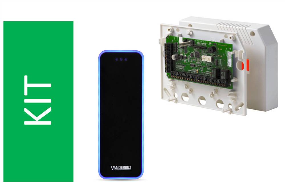 Vanderbilt Vanderbilt SPCA210+VR20, Vanderbilt SPCA210 + VR20 Kit: Kabelloses Alarmsystem, einfache Installation, zuver