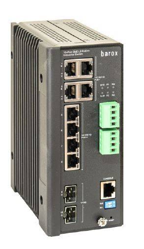 Barox barox RY-LPITE-442XGME, Managed Layer 2/3 Switch, 44 Gigabit PoE+ Ports, 4 x 10GbE SFP+ Uplinks, Energiesparmodus