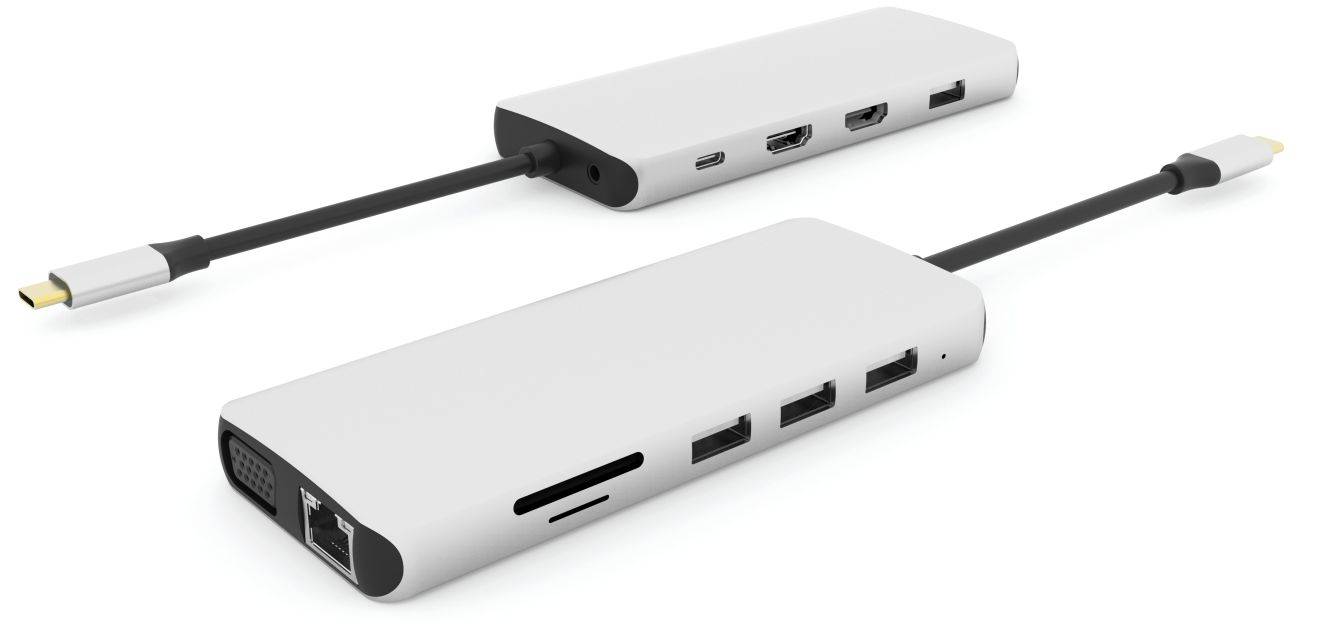 USB-C 12-in-1 Mobile Hub USB 3.2 Gen 1 (3.1 Gen 1)