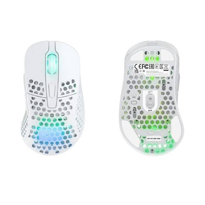 CHERRY - Xtrfy M4 RGB - Maus - optisch - kabellos - 2.4 GHz - kabelloser Empfänger (USB)