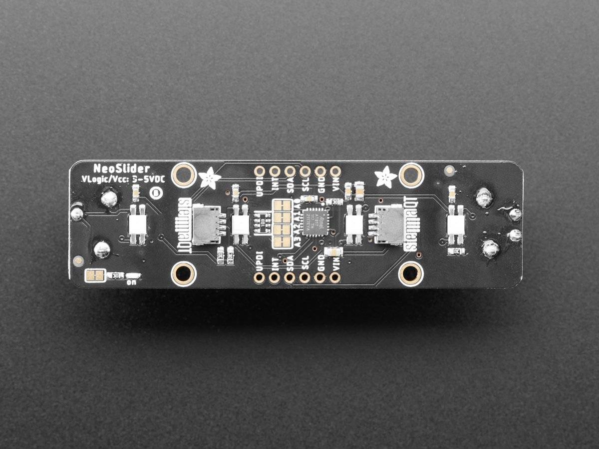 Adafruit NeoSlider I2C QT Slide Potentiometer with 4 NeoPixels STEMMA QT Qwiic