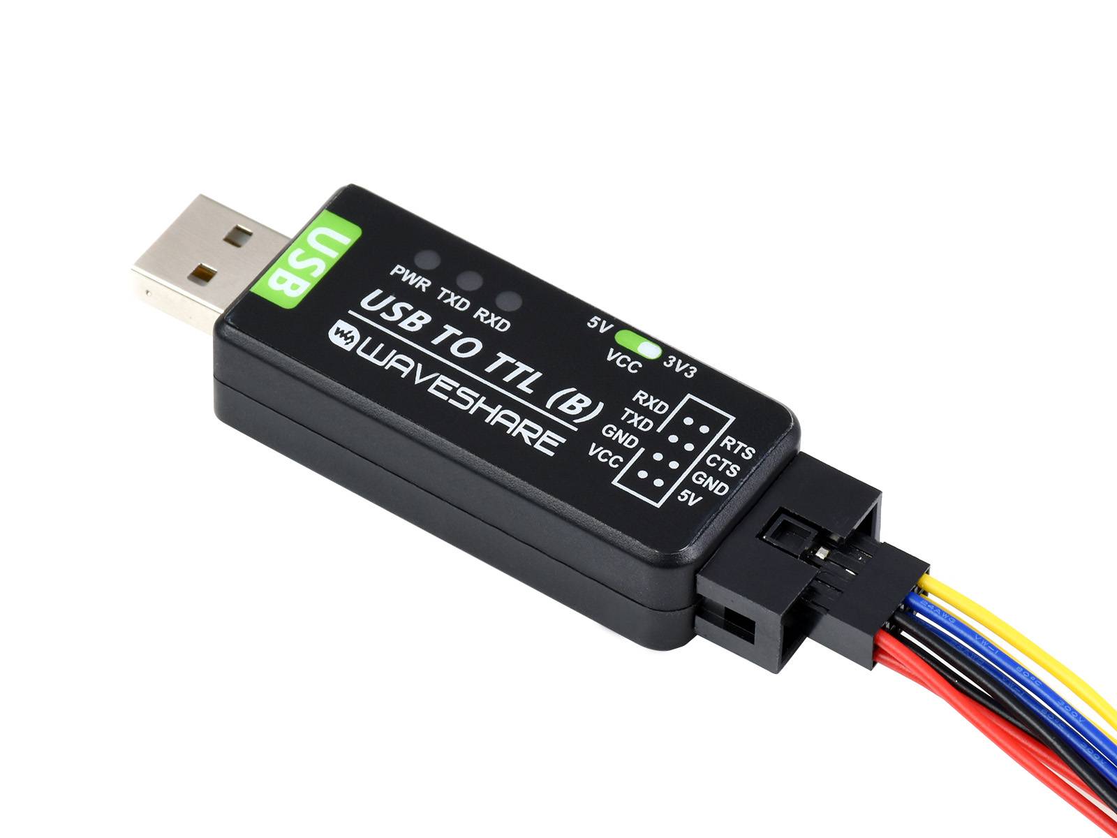 WaveShare Industrial USB TO TTL Converter CH343G Multi Protection 21550